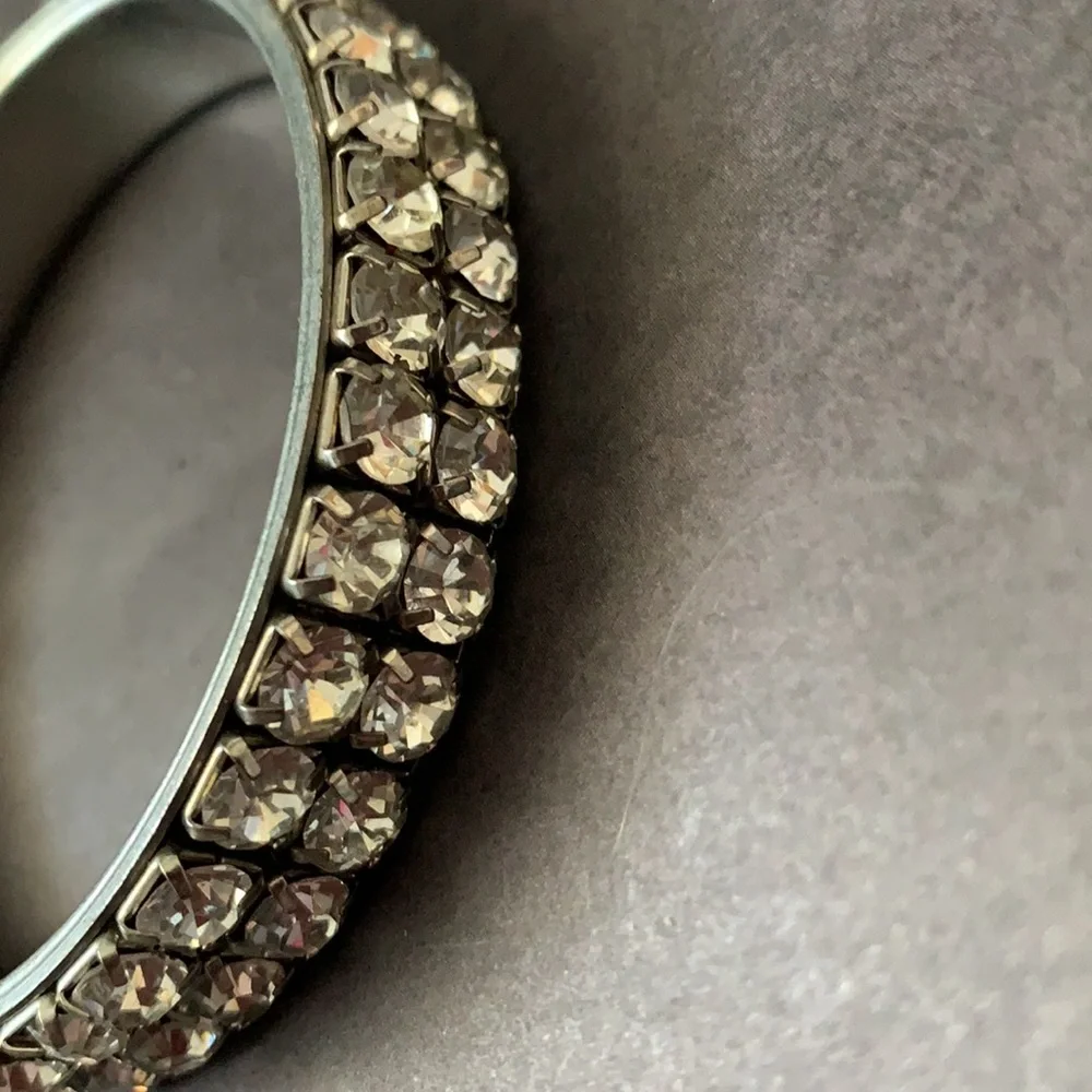 silver sparkle chunky bracelet - Picture 4 of 8